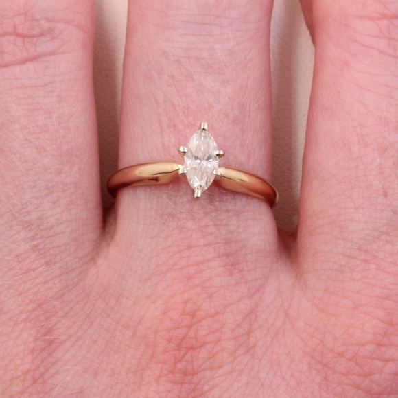 Jewelry - 1/2 Carat Solitaire Diamond Gold Engagement Ring